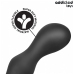 Addicted Toys Silicone Anal Plug Model 3 with Support Ring, 195mm Black