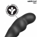 Addicted Toys Silicone Intimate Plug with Ring Model 4 - Black, 204 mm