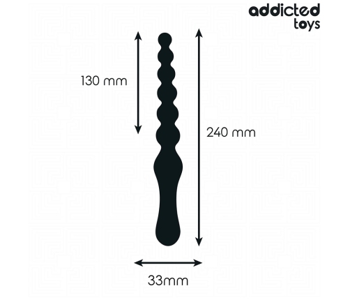 Addicted Toys Silicone Double Anal Massager 24 cm - Graduated Shape