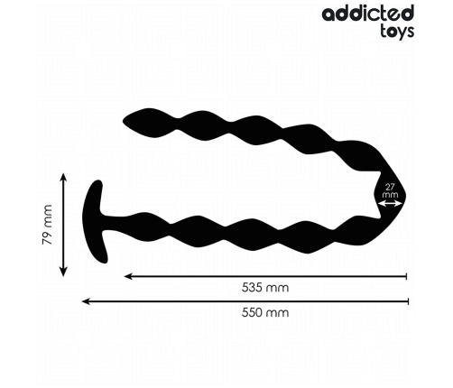 Addicted Toys Extra Long Silicone Plug - 550mm Flexible Design