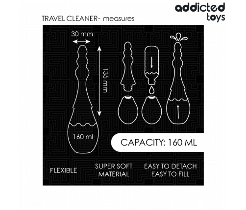 Addicted Toys Model 4 Silicone Travel Cleaner 160ml Compact System