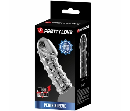 Pretty Love BI-026274M Intimate Sleeve Transparent TPE Flexible Fit