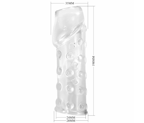 Pretty Love BI-026274M Intimate Sleeve Transparent TPE Flexible Fit