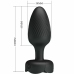 Pretty Love Varian Black Plug with LED Light 10.8 cm Silicone