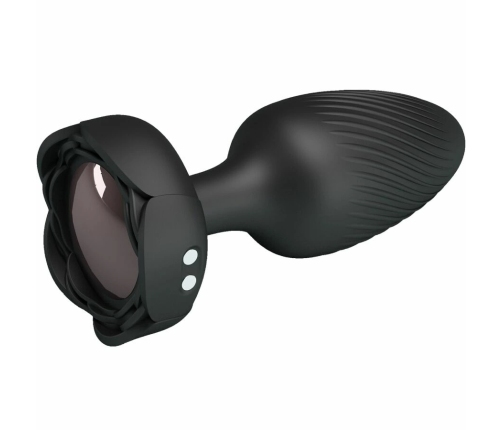 Pretty Love Varian Black Plug with LED Light 10.8 cm Silicone