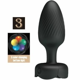 Pretty Love Osborn Black 9.8 cm Plug with LED Light & 10 Modes