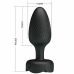 Pretty Love Osborn Black 9.8 cm Plug with LED Light & 10 Modes