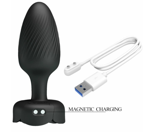 Pretty Love Osborn Black 9.8 cm Plug with LED Light & 10 Modes