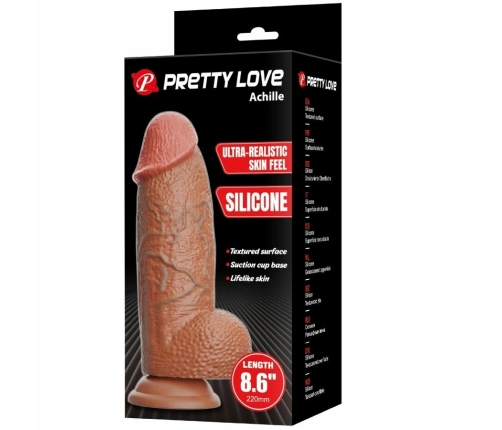 Pretty Love Achille Silicone Intimate Device 22cm with Suction Base