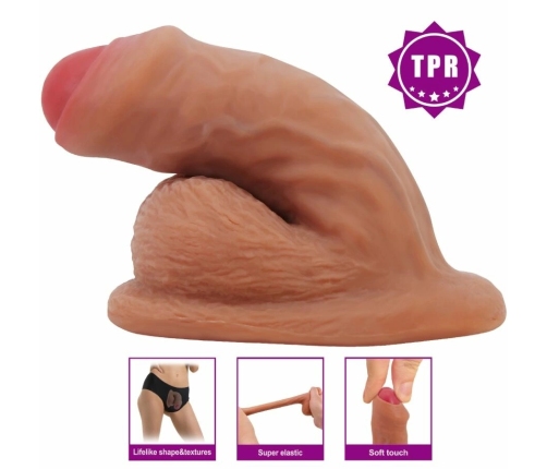 PRETTY LOVE Warnell Elastic Intimate Model 9.5 cm Mulato Color TPR