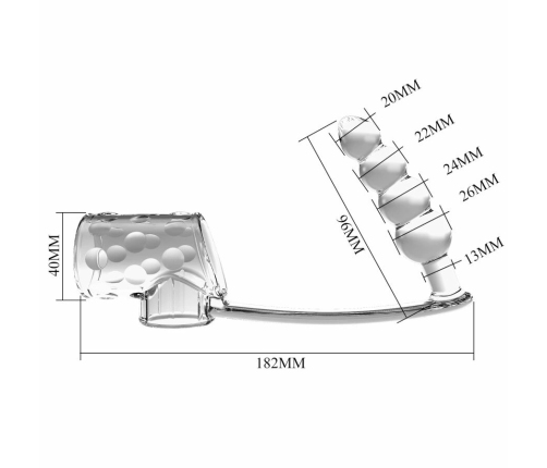 PRETTY LOVE - FUNDA PARA PENE CON PLUG ANAL TRANSPARENTE