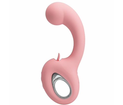 Pretty Love ErynnYes Silicone Dual-Action Massager Pink USB Rechargeable
