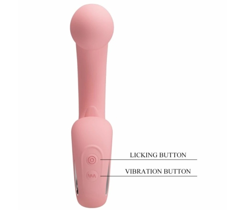 Pretty Love ErynnYes Silicone Dual-Action Massager Pink USB Rechargeable
