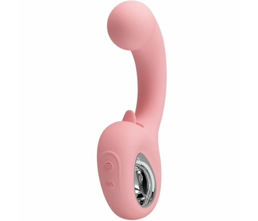Pretty Love ErynnYes Silicone Dual-Action Massager Pink USB Rechargeable