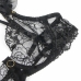 SUBBLIME 957490 Black Lace Bra and Garter Set L/XL - Elegant Design