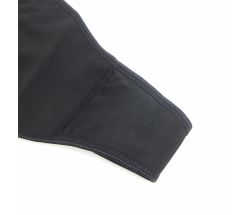 SUBBLIME 957537 Black PU Leather & Floral Lace Dress L/XL