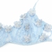 SUBBLIME 957629 Sky Blue Embroidered Floral Bra and Panties Set S/M