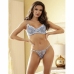 SUBBLIME 957629 Sky Blue Embroidered Floral Bra and Panties Set S/M