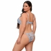 SUBBLIME 957636 Sky Blue Flower Embroidered Bra & Panties Set L/XL