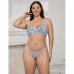 SUBBLIME 957636 Sky Blue Flower Embroidered Bra & Panties Set L/XL