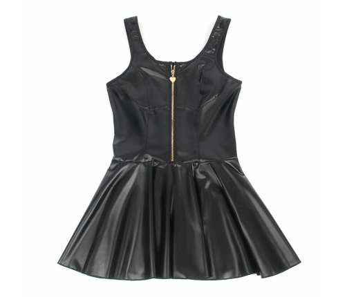 SUBBLIME - 957667 VESTIDO DE CUERO CON CREMALLERA DE CORAZÓN NEGRO S/M