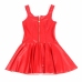 SUBBLIME Heart Zipper PU Leather Dress Red S/M - Wide Straps, Vinyl Finish