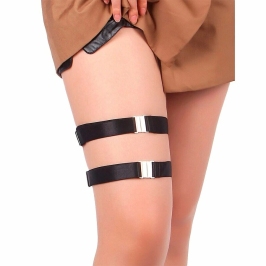 SUBBLIME 957476 Adjustable Leg Straps with Buckle System Black PU