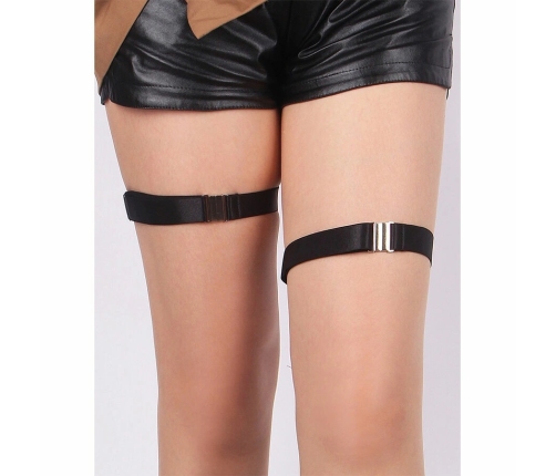 SUBBLIME 957476 Adjustable Leg Straps with Buckle System Black PU