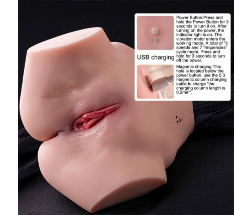 XISE Tracy Multi-Position Vibrating Dual-Channel Intimate Machine TPE