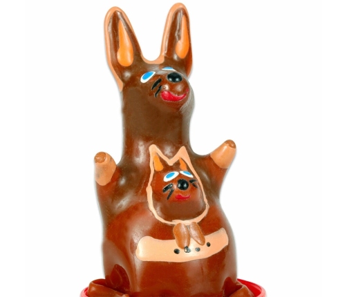 CONDOMERIE - HANDPAINTED NOVELTY CONDOMS KANGAROO MODEL 1