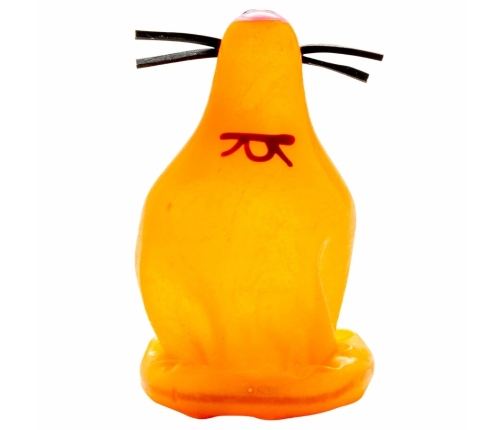 CONDOMERIE Hand-Painted Decorative Latex Model FOX GLUED, Bohemian Art