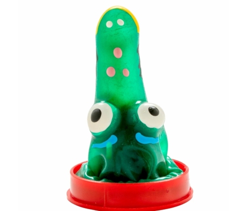 CONDOMERIE Hand-Painted Artistic Latex Ornament Crocodile Model 1