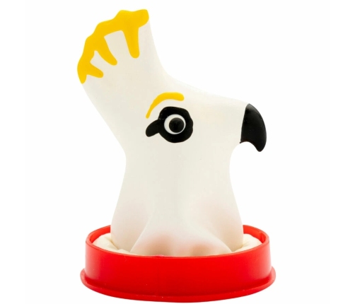 CONDOMERIE - HANDPAINTED NOVELTY CONDOMS PARROT WHITE
