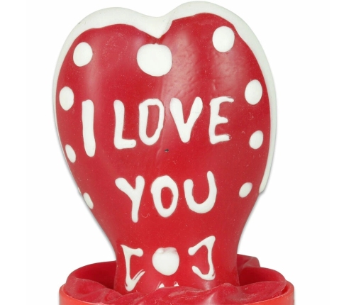 CONDOMERIE - HANDPAINTED NOVELTY CONDOMS HEART - I LOVE YOU MODEL 1