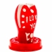 CONDOMERIE - HANDPAINTED NOVELTY CONDOMS HEART - I LOVE YOU MODEL 1