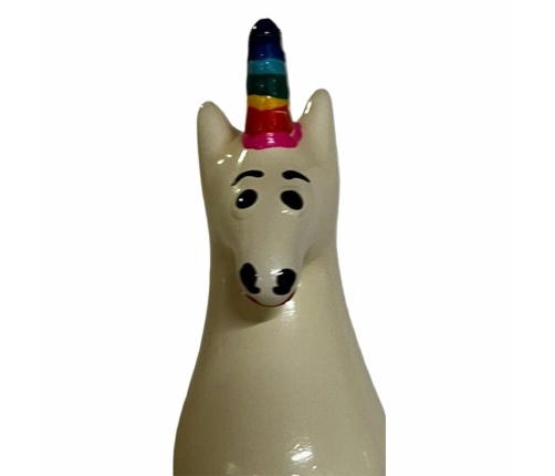 CONDOMERIE Unicorn Rainbow Hand-Painted Decorative Latex Model, Multicolor