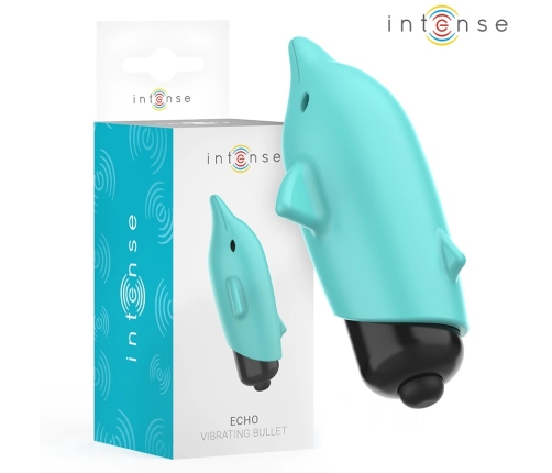 Intense Echo Vibrating Pocket Device Dolphin Blue 8x4.7cm Waterproof