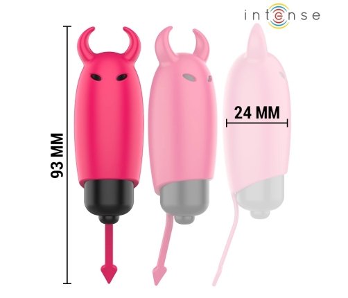 INTENSE Scarlet Red Mini Vibrating Bullet - Compact Waterproof 9.3 cm