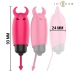 INTENSE Scarlet Red Mini Vibrating Bullet - Compact Waterproof 9.3 cm