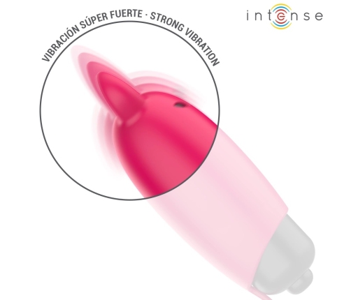 INTENSE Scarlet Red Mini Vibrating Bullet - Compact Waterproof 9.3 cm
