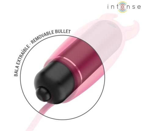 INTENSE Scarlet Red Mini Vibrating Bullet - Compact Waterproof 9.3 cm