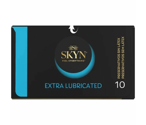SKYN Extra Lubricated Polyisoprene Protection 10-Pack, Ultra-Comfort