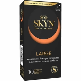 SKYN Large XL Condoms 10-Pack - Latex-Free, Extra Comfort, 56mm SKYN Large XL Condoms 10-Pack - Latex-Free, Extra Comfort, 56mm