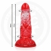 EPIC Agnis Crimson Fire Silicone Anatomical Model, 182mm, Red