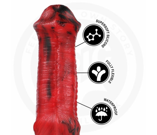 EPIC Vulcanus Night Dragon Silicone Fantasy Model, 19.5cm, Black