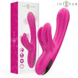 INTENSE Britney 3-Motor Dual-Action Vibrator 23cm Pink Medical Silicone
