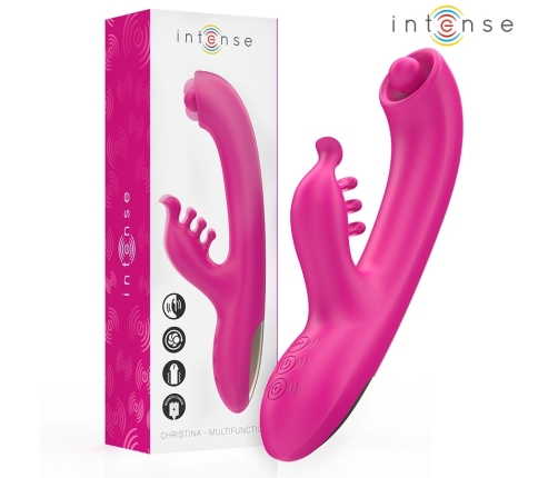INTENSE Christina Pink Dual-Action Vibrating Device 22.5 cm