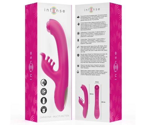INTENSE Christina Pink Dual-Action Vibrating Device 22.5 cm