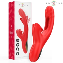 Intense Jessica Red Advanced Multifunctional Vibrating Device 24.8 cm