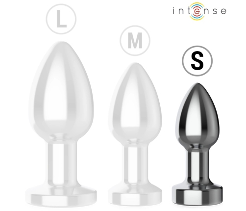 Intense S Metal Plug - 10-Mode Remote Vibrating, Waterproof, Silver